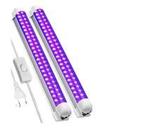 CVFRDD Lampe de polymérisation UV Bande LED ultraviolette C2 10W Ultra-Mince à 48, idéale for Halloween, Les soirées en Club, discothèques et Bars (Effet Phosphorescent)(UV 365nm,2PCS)