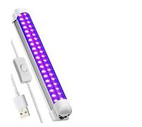 CVFRDD Lampe de polymérisation UV Tube LED UV Lumineux, Lampe ultraviolette for KTV, Effet Fluorescent d'halloween, Ambiance Nocturne for scène, Accessoire DJ, T8 10W USB(UV-Lights- T8-1pack)