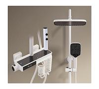 CVFRDD LED Ensemble de Douche numérique Salle de Bains mitigeur Froid Chaud système de Douche Montage Mural Spa Pluie Robinet de Bain Moderne Luxe Piano Torneiras(G Thermostatic)