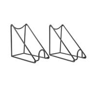 CVUTOVO 2 Pièces Support de Verre en Fer Noir à Structure Géométrique Stable pour Bouteilles et Flasques de Bière, pour Bar à Domicile et Usage Tabletop