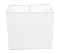 CVUTOVO Abat-jour Rectangulaire Tissu pour Lampe de Table Structure Simple et Robuste Protection des Yeux Installation Facile Adapté pour Salon et Bureau Beige