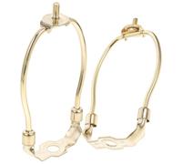 CVUTOVO adaptateur pour abat-jour petit abat-jour à pince, support en fer doré, lot de 2, cadre en corne, pour lampe de table et lampadaire, remplacement ou réparation, accessoires