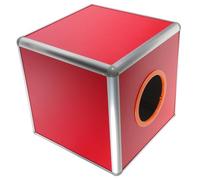 CVUTOVO Boîte de Loterie Carrée Rouge Design Classique et Brillant en Alliage D'aluminium Multifonction pour Urne Électorale et Stockage de Boules de Tombola pour Fête Couleur