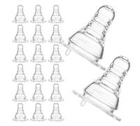 CVUTOVO Bouchons de Bouteille Accessoires pour Boire Lot de 20 en Silicone Anti-débordement, Ajustement pour Bière et Soda Lors D'événements et Fêtes