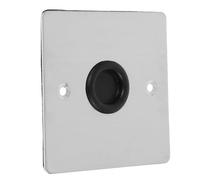 CVUTOVO Cache Protection en Acier Inoxydable Argenté Prise Electrique Plaque de Recouvrement Murale Moderne et Minimaliste et Compatibilité Polyvalente pour Divers Styles de Décoration