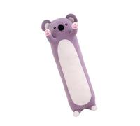 CVUTOVO Coussin Décoratif Koala en Peluche Longue Forme Cylindrique en Peluche Douce Coton PP, comme Présent d'anniversaire ou Coussin de Canapé pour Garçon et Filles et Couleur Aléatoire