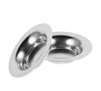 CVUTOVO Lot de 2 Plateaux en Acier Inoxydable 8,8 Cm pour Brûleur à Cire Fondue, Revêtements Réutilisables Antiadhésifs, Accessoires pour Lampe D'aromathérapie et Parfum D'intérieur
