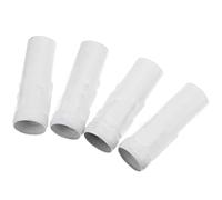 CVUTOVO Manchon de Bride en Métal Blanc pour Lampe à Bougie E14 Lot de 4 Pièces Cache Lampe Robuste pour Lustres