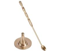 CVUTOVO Moule à Parfum en Cuivre pour DIY, Cône, Modèle Ancien | Outil de Fabrication, Facile à Utiliser Ranger, pour Maison et Bureau, Couleur Or