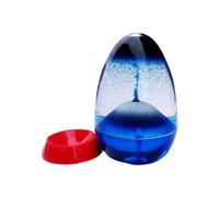 CVUTOVO Sablier Décoratif en Résine Ornement Créatif avec Sable Flottant Bleu et Base pour Décoration de Bureau ou Chambre D'garçon et Filles