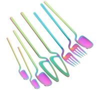 CVUTOVO Sets de Sets de Ensembles de Couverts Suspendus Fourchettes et Cuillères Polyvalentes Lot de 2 en Acier Inoxydable 8 Pièces Résistants au Lave-vaisselle pour Restaurant et Usage
