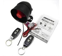 Cw-8110 Sirène d'alarme de Voiture, Klaxon de sécurité TOTMOX 120DB avec 2 télécommandes pour Voiture 12v DC, Système Universel de Protection de sécurité d'alarme de véhicule Dispositif antivol Noir