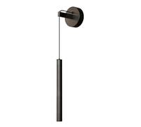 CWCQGH Applique Murale LED linéaire Moderne, Applique Murale créative en cuivre à Tube Long, température de Couleur réglable 3000K/4000K/6000K, 3W, Style Minimaliste e,Black Copper Color