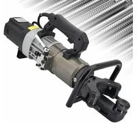 CWCQGH Cintreuse hydraulique électrique portative 1800 W pour Barres d'armature, cintrage en 10 s, avec poignée de décharge de Pression pour Barres d'armature de 8 à 32 mm, CINT,28E