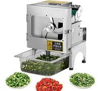 CWCQGH Hachoir électrique pour oignons Verts et poivrons - Trancheuse à légumes Automatique Professionnelle pour Une découpe Circulaire Rapide et Facile - Outil de préparation Alimentaire Efficace