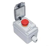 CWOQOCW Boîtier de commutation rotatif étanche IP67 pour boîte de contrôle d'arrêt de sécurité câblage à vis Plastique ABS Blanc 125 x 81 cm Machines (D)