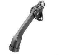 CWOQOCW Butée de porte en alliage de zinc avec pied en caoutchouc antidérapant pour une tenue silencieuse dans la maison, le bureau, le couloir, finition noire, levier robuste