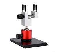 CWOQOCW Étau rotatif à 360 degrés en aluminium - Support de bureau réglable - Base à rotule de précision pour modélisme, projets de loisirs - Gris