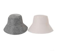 CWOQOCW Grande casquette de sauna en feutre Gris Hauteur 19 cm | Feutre haute densité, texture agréable pour la peau, design léger, style russe traditionnel, essentiel pour le spa