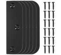 CWOQOCW Kit de plaques de remplissage de charnière de porte en acier inoxydable bronze huilé pour couvrir les trous de mortaise et améliorer les portes coulissantes en options rétractables avec