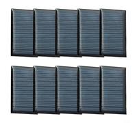 CWOQOCW Lot de 10 mini panneaux d'énergie solaire 5 V 30 mA avec panneau en résine époxy pour projets de sciences électroniques et chargement de petites piles CC