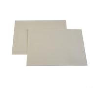 CWOQOCW Lot de 2 feuilles d'isolation ignifuges en fibre de céramique haute température 3 mm pour poêle à granulés, poêle à bois, four, chaudière A4 21 x 29 cm