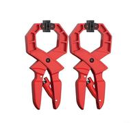 CWOQOCW Lot de 2 pinces de type A avec revêtement en caoutchouc antidérapant pour le travail du bois Construction ABS robuste avec mécanisme de libération rapide pour la fabrication de meubles et les