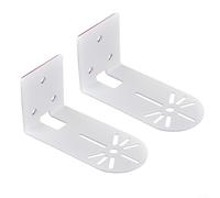 CWOQOCW Lot de 2 supports muraux en acier sans perçage pour caméra Ring Pan-Tilt Intérieur, avec trou de câble, design peu encombrant, blanc