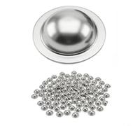 CWOQOCW Lot de 200 capuchons à vis de toit en acier inoxydable, résistant aux intempéries, joint antirouille pour réparation de toiture, revêtement d'abri de jardin, camping-car, en forme de dôme