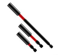 CWOQOCW Lot de 3 adaptateurs magnétiques à dégagement rapide de 6,35 mm avec tige hexagonale pour outils électriques, construction robuste, matériau SUP11