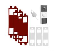 CWOQOCW Lot de 3 rubans adhésifs et n métal pour sonnette Tapo TD21 D210 D235, bandes sans perçage avec outil de retrait, coussinets en silicone à forte adhérence pour sonnette vidéo sécurisée