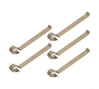 CWOQOCW Lot de 5 caches de contrôle à ressort en métal pour évier 813514001 pour Geberit pour systèmes de rinçage Doré 38 x 5 mm