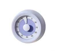 CWOQOCW Minuteur visuel magnétique rechargeable de 60 minutes de type C pour salle de uisine, bibliothèque, mode silencieux, en acier inoxydable, 73 cm, blanc, violet, bleu (violet)
