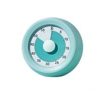 CWOQOCW Minuteur visuel magnétique rechargeable de 60 minutes de type C pour salle de uisine, bibliothèque, mode silencieux, en acier inoxydable, 73 cm, blanc, violet, bleu (vert menthe)