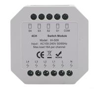 CWOQOCW Module de commutateur intelligent Tuya pour Zigbee 16 A - Support de charge - Assistant vocal - Programme de compte à rebours - Restauration de l'alimentation - Plastique blanc - Maison