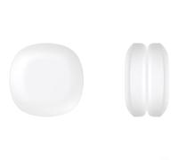 CWOQOCW Paire de poids magnétiques modernes pour rideaux de douche, nappes, design rond carré, accessoires de décoration d'intérieur, taille compacte de 40 mm, noir et blanc