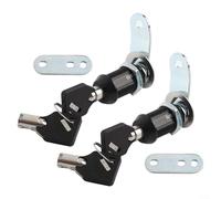 CWOQOCW Paire de serrures à came en alliage de zinc à clés identiques pour compartiments de rangement de camping-car, boîtes à outils et armoires, solution de sécurité extérieure avec clés (2,8 cm)