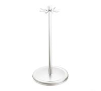 CWOQOCW Porte-ustensiles rotatif avec 8 crochets pour comptoir de cuisine - Organiseur à suspendre en métal - Rotation à 360 degrés (blanc)