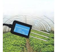 CWOQOCW Sonde de détection de conductivité du sol et d'humidité IP68 Réponse en temps réel Modbus-RTU Protocole 4-20 mA 0-10 V Signal pour la recherche scientifique en serre agricole Argent (E)