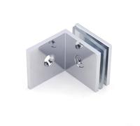 CWOQOCW Support de panneau de verre robuste pour salle de bain, fixation murale à 90 degrés, support de serrage pour écran de douche, doré (chromé)