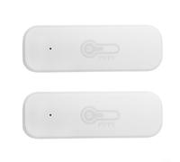CWOQOCW Tuya Lot de 2 détecteurs de température et d'humidité Wi-Fi sans fil avec alertes en temps réel pour Alexa et domotique d'intérieur