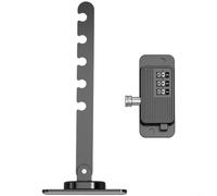 CWOQOCW Verrou de fenêtre de sécurité enfant avec limite de ventilation à 5 niveaux, butée de sécurité réglable sans perçage pour fenêtres et portes, ABS protégé par mot de passe et alliage de zinc (b