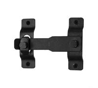 CWOQOCW Verrou de porte coulissant en acier inoxydable noir pour porte en bois, armoire, matériel de sécurité intérieur ou extérieur