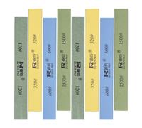 CWOVRS 8 PCS Pierres à Aiguiser pour Aiguiser de Couteaux, Pierres à Aiguiser de Cuisine à Angle Fixe - 120#, 320#, 600#, 1500#