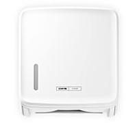 CWS PureLine Paper distributeur de papier pliant 1700396 bouton poussoir, HxLxP 356x319x151, blanc