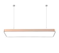CWVYKNP Lampe Plate Rectangulaire Or Rose, Lustre LED À Économie D'énergie Pour Salle À Manger, Luminaire Suspendu Pour Îlot De Cuisine, Chambre, Salon, Évier, 1 Pièce