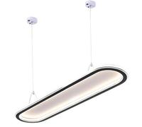CWVYKNP Luminaire Linéaire LED Lustre Sur Rail Noir, Lampe Suspendue Lumineuse Pour Évier De Cuisine, Salle À Manger Ou Salon Lot De 1, Hauteur Réglable De 150 Cm Pour Plafonds Hauts