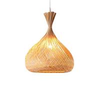 CWVYKNP Luminaire Suspendu De Style Bohème Côtier Avec Abat-jour En Rotin Marron - Suspension Rustique Vintage Pour Îlot De Cuisine, Salle À Manger Ou Entrée