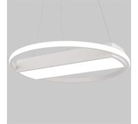 CWVYKNP Lustre LED Moderne Et Simple Suspension Géométrique Noire Créative Avec Éclairage Annulaire, Lampe De Studio Lampes De Bureau Pour Salon, Bureau Ou Réception, Adaptées Aux Hauts Plafonds
