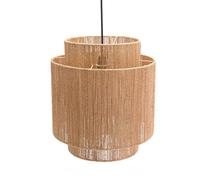 CWVYKNP Suspension Bohème En Corde De Jute Tissée À La Main Lustre Tropical Pour Salle À Manger Abat-jour Cylindrique Tissé Pour Salon, Îlot De Cuisine, Couloir